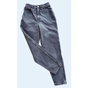 Vintage STEFANO 90s Hi Rise Mom Faded Black Grey Jeans Sz 24